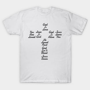 Jesus Loves You Cross T-Shirt